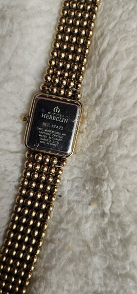 Ceas dama Michel Herbelin Perles 17473 Swiss Made cristal safir, functional